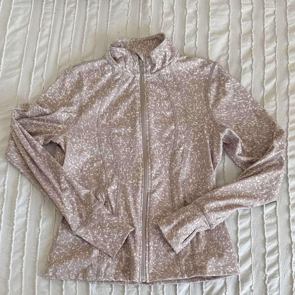 Danskin Light Brown Patterned Utility Jacket
